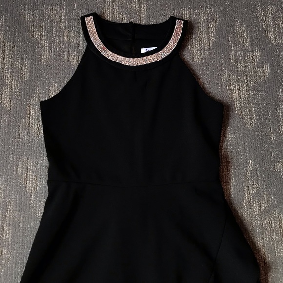 Speechless Black Jeweled Neck Dress Size 8 - Picture 6 of 9